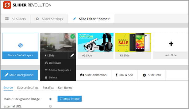 Revolution Slider Examples Free Download